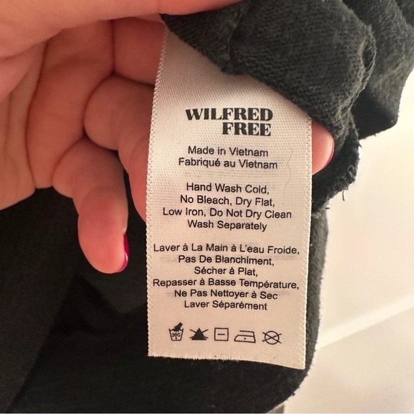 Wilfred Free Aritzia Green Black Turtleneck Loose Oversized Fit Size XXS Women’s - Picture 9 of 10